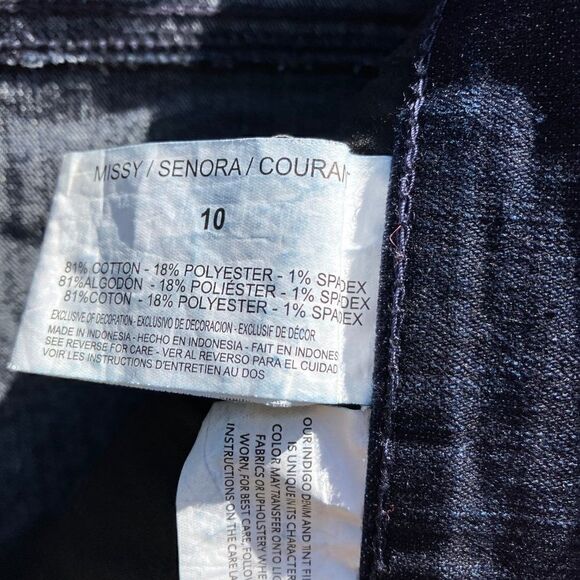 Gloria Vanderbilt Sz 10 Dark Wash All Around Slimming Effect Amanda Skimmer Crop - Picture 3 of 13